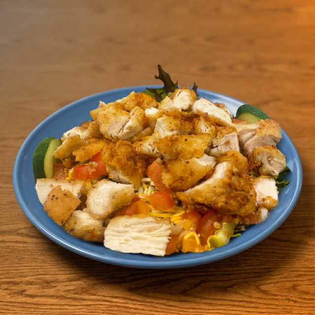Chicken Bit Salad.